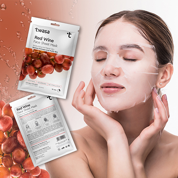 Buy Online Red Wine Face Sheet Mask Buy Red Wine Facial Sheet Mask